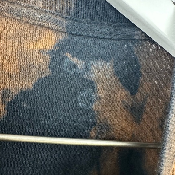 Johnny Cash Custom Bleach Splatter Short Sleeve Shirt Size Small Upcycled - Picture 7 of 8